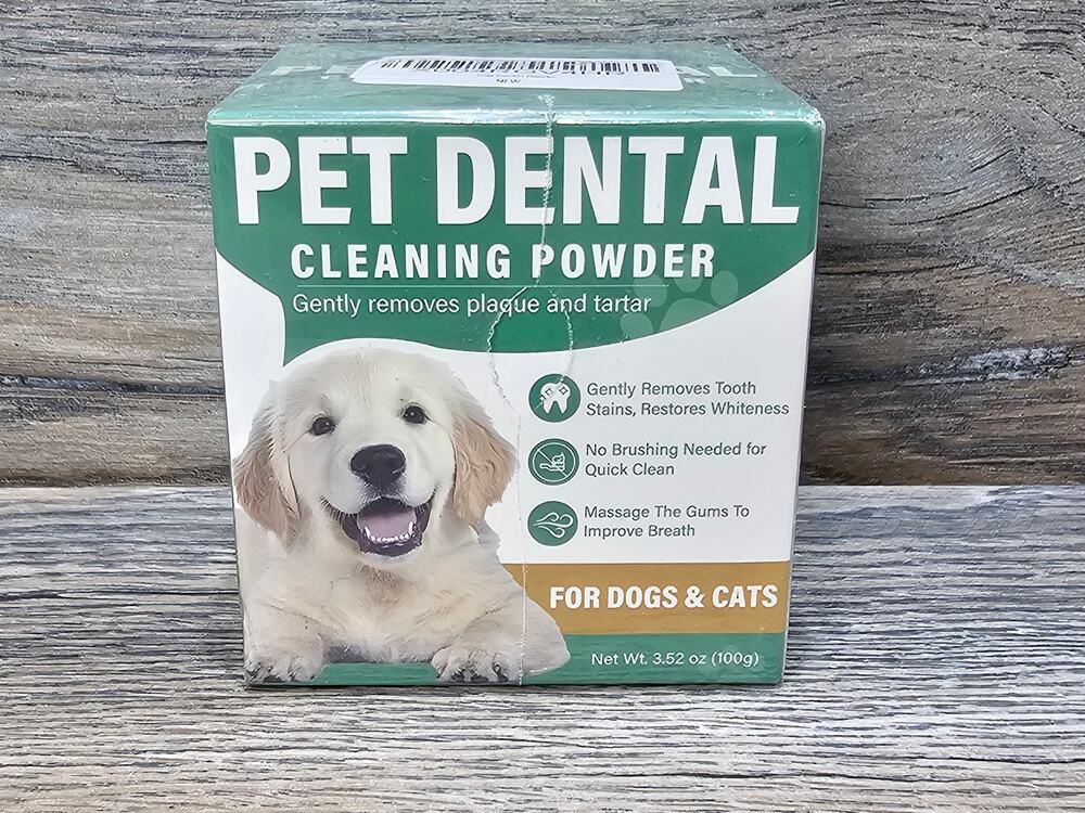 Pet Dental Cleaning Powder For Dogs & Cats, 3.52 oz